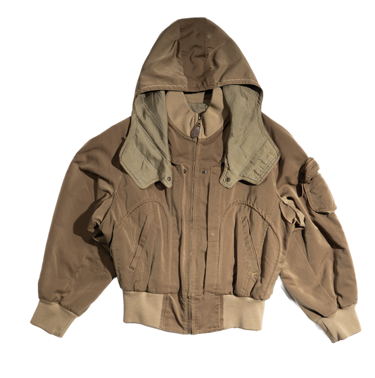 1980s Nicole Hooded Bomber Jacket