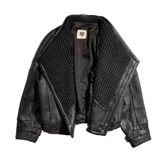 1980s Uno Uomo Leather Bomber Jacket