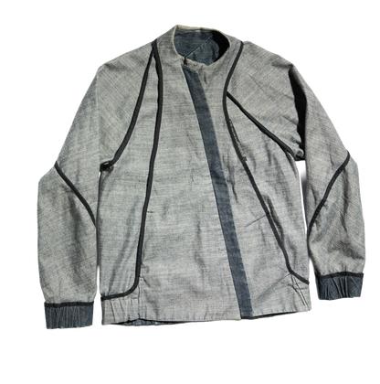 threeASFOUR Structured Zip-up Denim Jacket