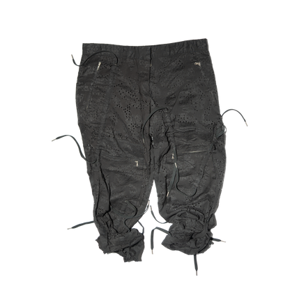 SS2003 Hussein Chalayan Punched Drawstring Pants