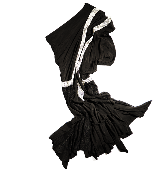 AW2005 Junya Watanabe Laced Reconstructed Dress