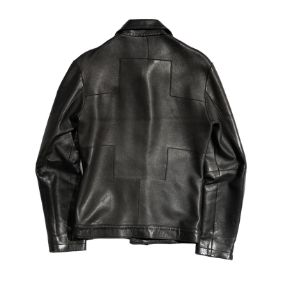 SS2000 Lieve Van Gorp Cross Leather Jacket