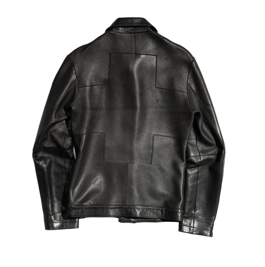 SS2000 Lieve Van Gorp Cross Leather Jacket