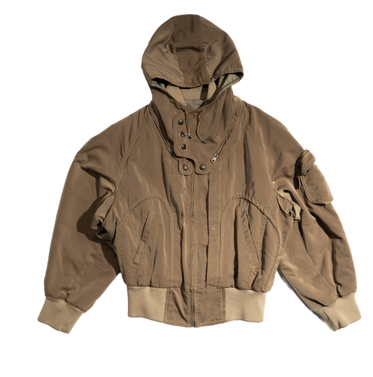 1980s Nicole Hooded Bomber Jacket