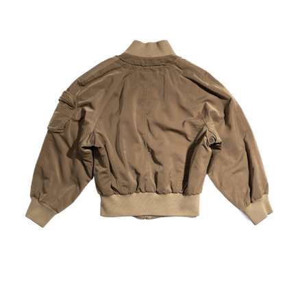 1980s Nicole Hooded Bomber Jacket