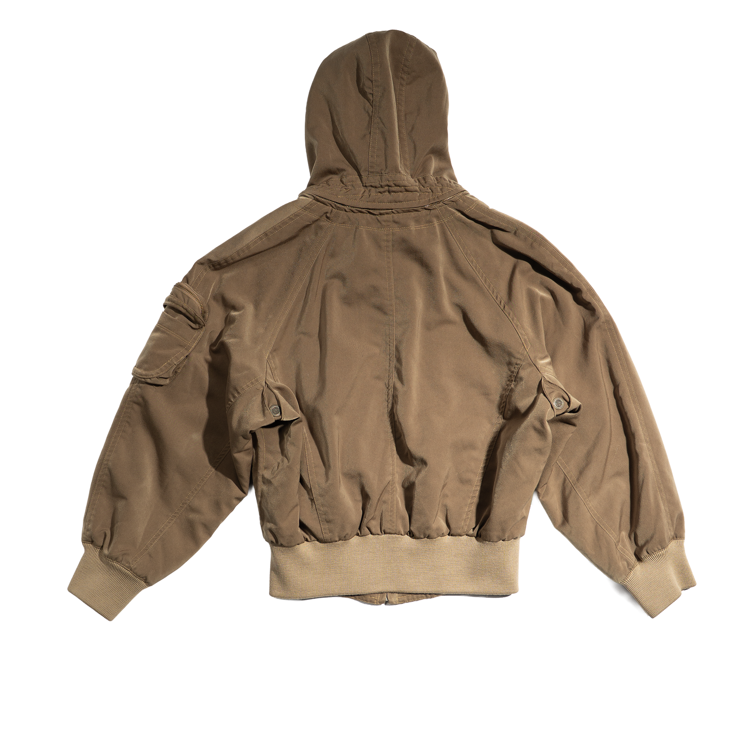 1980s Nicole Hooded Bomber Jacket
