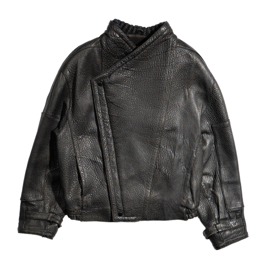 1980s Uno Uomo Leather Bomber Jacket