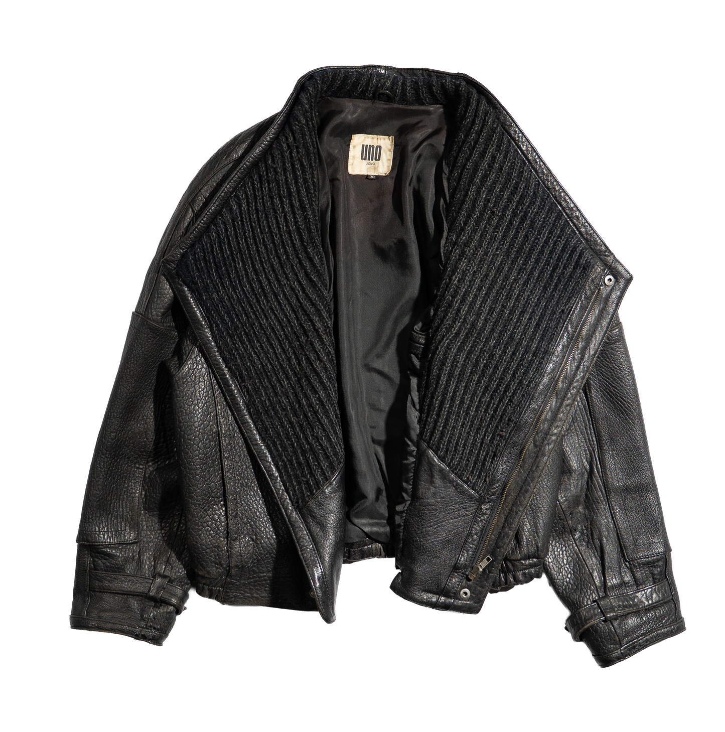 1980s Uno Uomo Leather Bomber Jacket