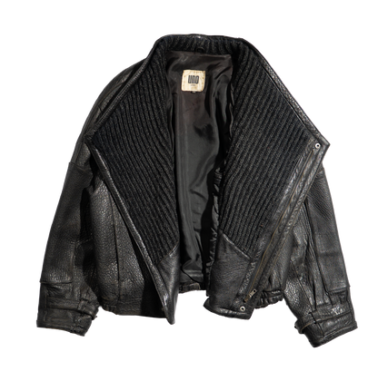 1980s Uno Uomo Leather Bomber Jacket