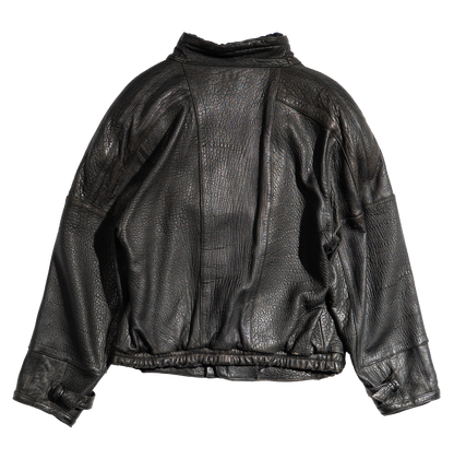1980s Uno Uomo Leather Bomber Jacket
