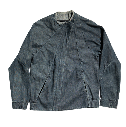 threeASFOUR Structured Zip-up Denim Jacket
