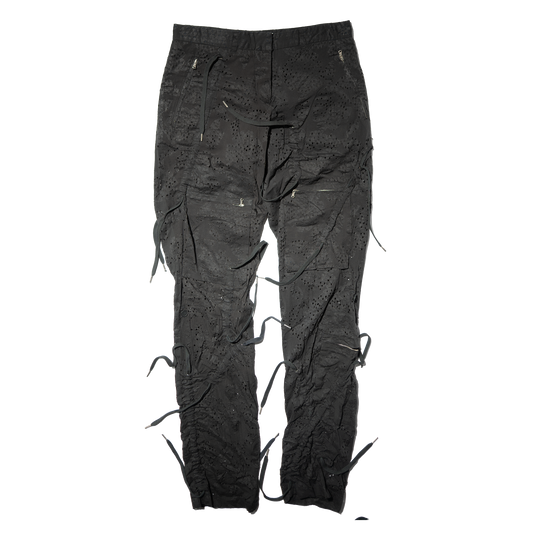 SS2003 Hussein Chalayan Punched Drawstring Pants