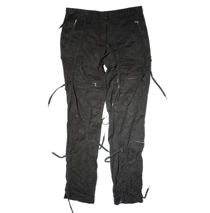 SS2003 Hussein Chalayan Punched Drawstring Pants