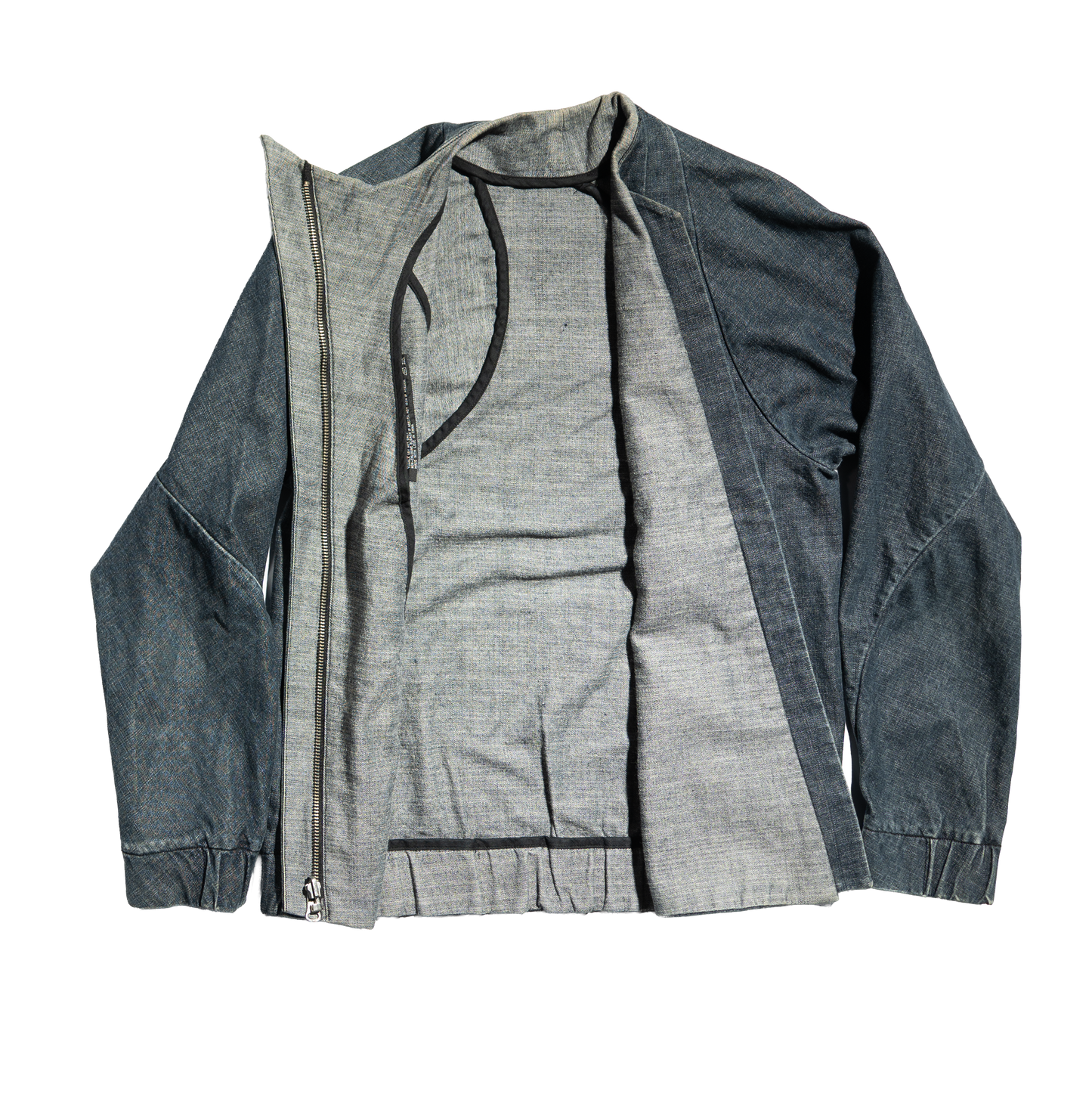 threeASFOUR Structured Zip-up Denim Jacket