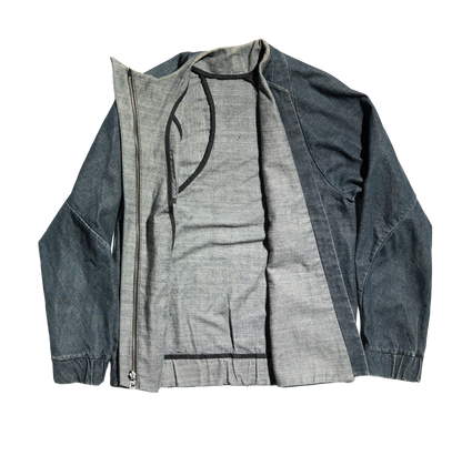threeASFOUR Structured Zip-up Denim Jacket